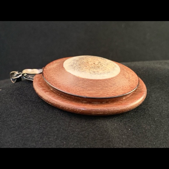 Hand turned NEW Custom Wood &Antler necklace set - Picture 5 of 8